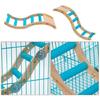 Bird Perch Wood Climbing Ladder Stand Platform for Parrot Cage Accessories