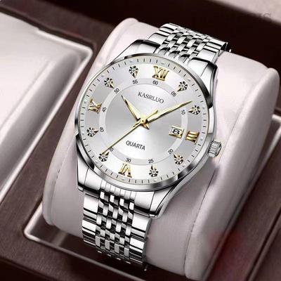 Casarole 2025 Herrenmode Business-Uhr - Wasserdicht, Leuchtend, Automatik-Quarz, Doppelkalender Armbanduhr