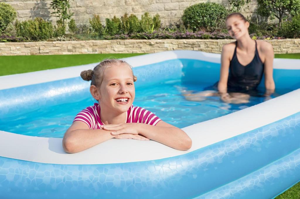 305 X 183 X 46 Cm Square Family Crystal Pool
