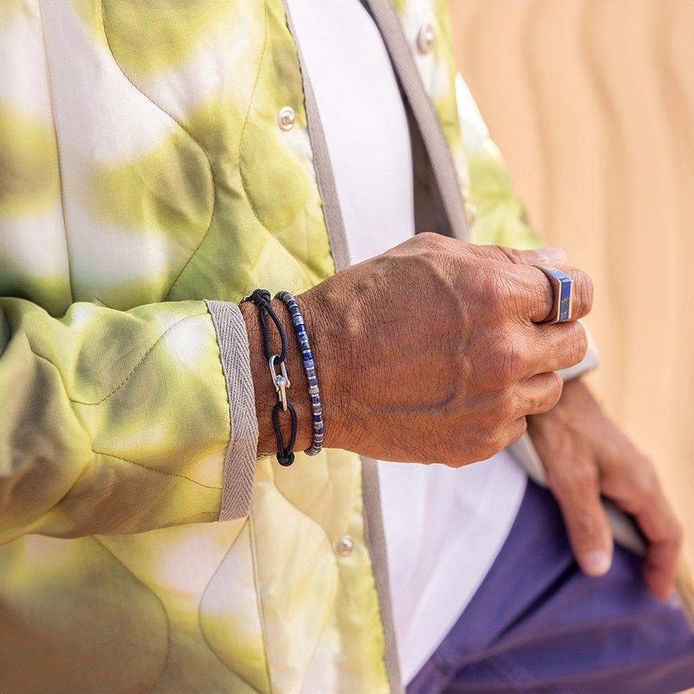 Pig & Hen Brontide 4 Bracelet - Okinawa X Silver