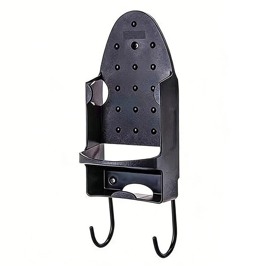Iron holder and hook ironing board storage rack, household universal size, iron rack ironing board hook  iron rack storage house чёрный