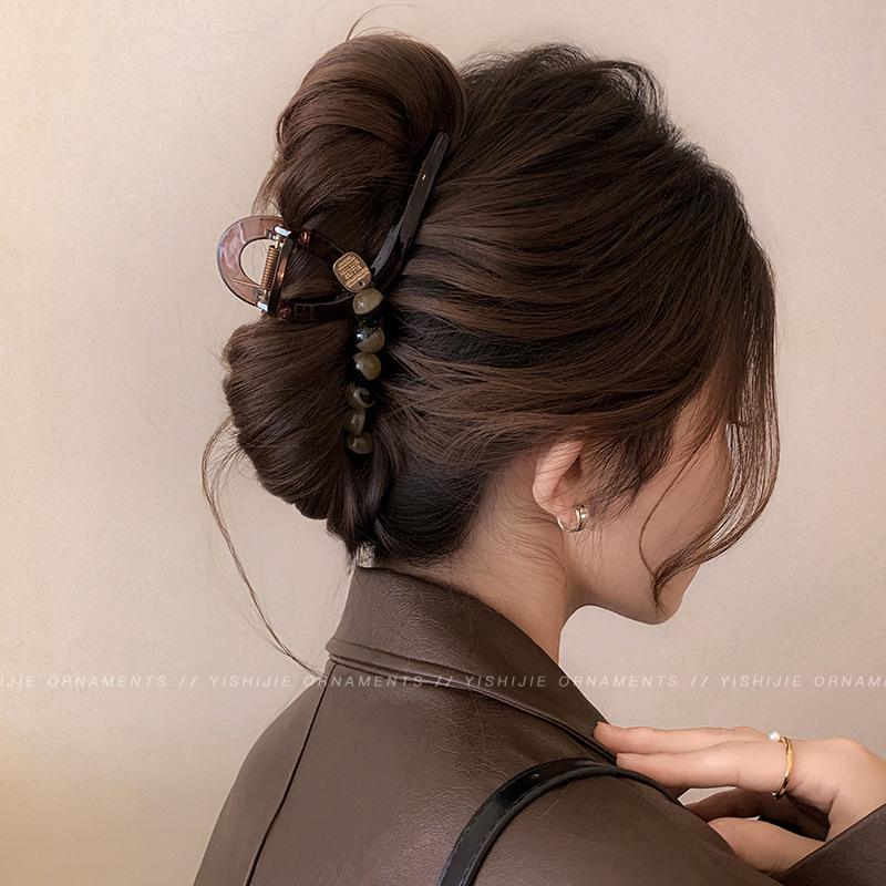 2025 Elegant Large Hair Clip for Women - Chic Shark Design for Thick Hair