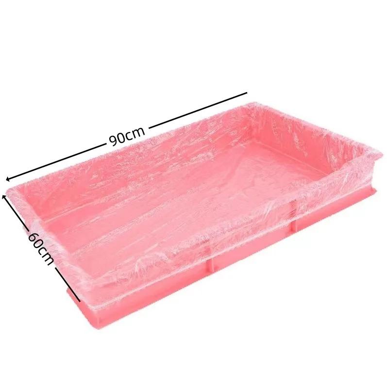 50 Stück Einweg-Kaninchenkäfig-Einlage Kunststoff-Kaninchenkäfig-Matte Reinigungsmatte Hamster Hundekäfig Ersatzwindel Universelle Toilettenfolie