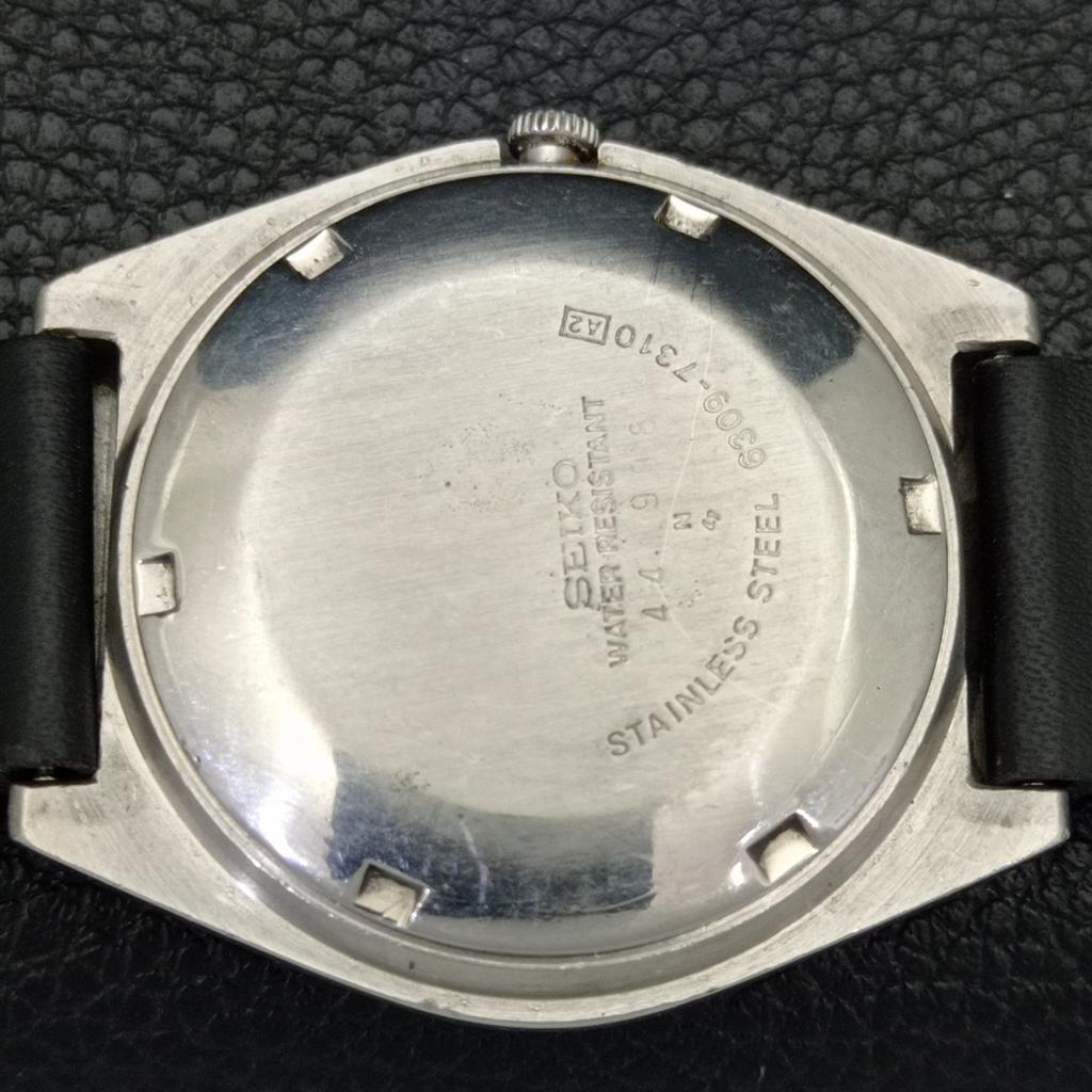 JAPAN VINTAGE SEIKO 5 AUTOMATIC 6309A MENS BLUE COLOR DIAL WATCH A701456-5 R206b-a701456