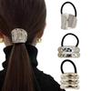 Fashion Alloy Headband Headdress Cool Style Ponytail Hair Ring High-end Seamless Hairband Set