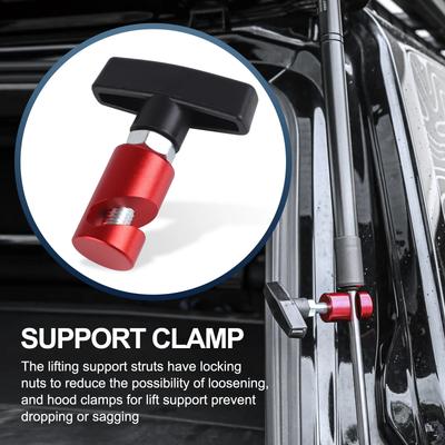 Air Pressure Anti-Slip Absorber Fixing Clamp for Engine Cover Lifting Stabilizer Accessories Car Hood Trunk Support Rod Holder