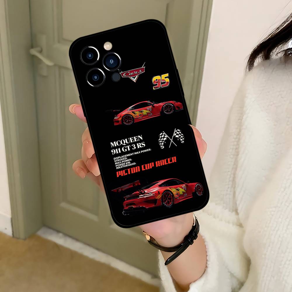 L-Light-ning M-McQueens Phone Case Black That Fits For IPhone 17,16,15,11,13,14 Pro Max,Plus,X,Xr,Xs Max,13Mini