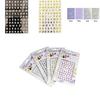 Fashionable 3d Nail Art Stickers With Latin Roman And English Alphabet Letter Designs