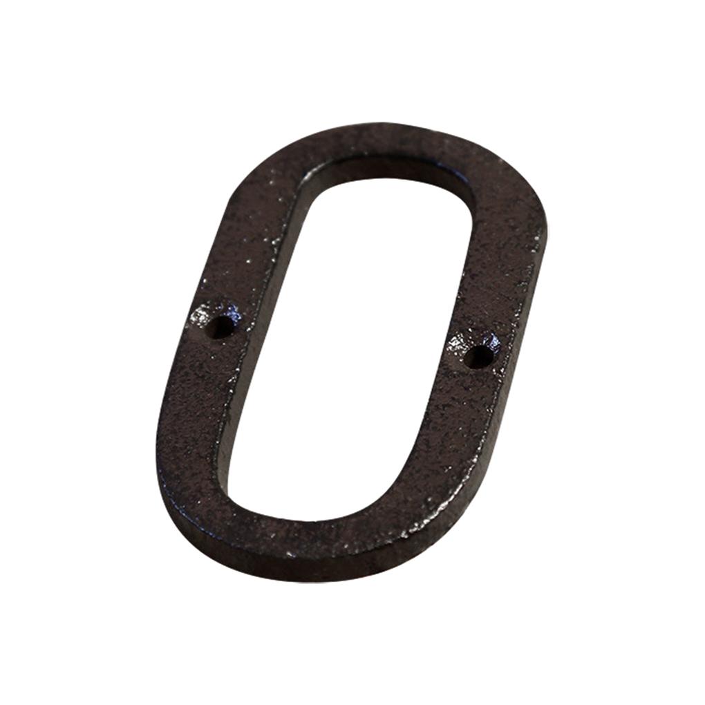 Plaque de numéro de maison en métal, décoration de porte durable et antirouille, lettres en métal, numéros de maison