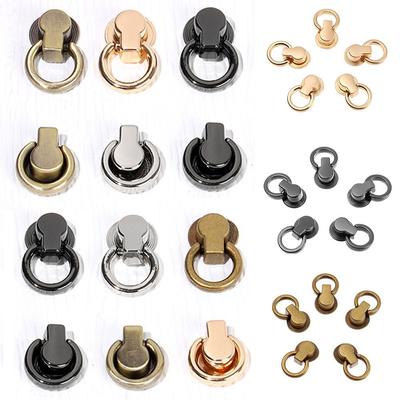 5pcs 5 Colors Metal with O Rings Bag Side Clamps Edge Anchor Link Gusset Hanger Bags Craft