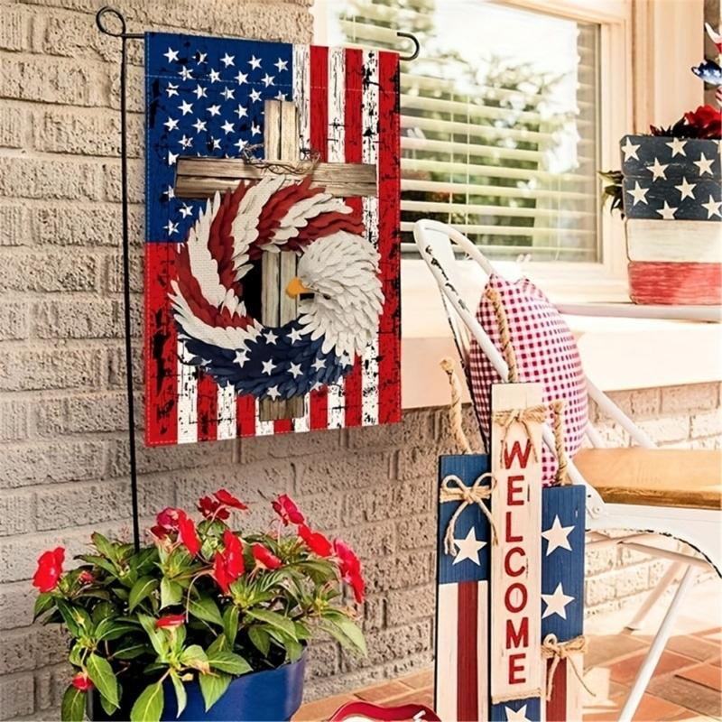 American Garden Flag Independence Memorial Day Yard Flag Outdoor Decorations