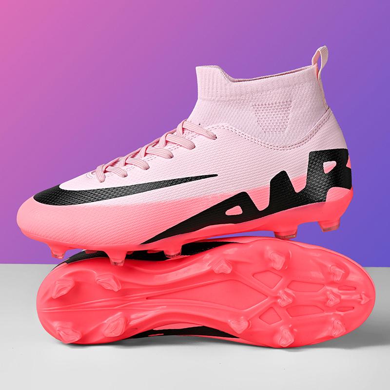 Ghete Noi de Fotbal pentru Antrenament Bărbați Copii Glezne Crampoane Pantofi de Fotbal Gazon TF/FG Meci Vânzare Fierbinte Calitate Înaltă Futsal Sport Interior