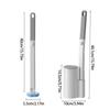 Toilet Wand Holder Designed for Convenient Use and Easy Maintenance Toilet Brush and Holder with Cleaner Refills
