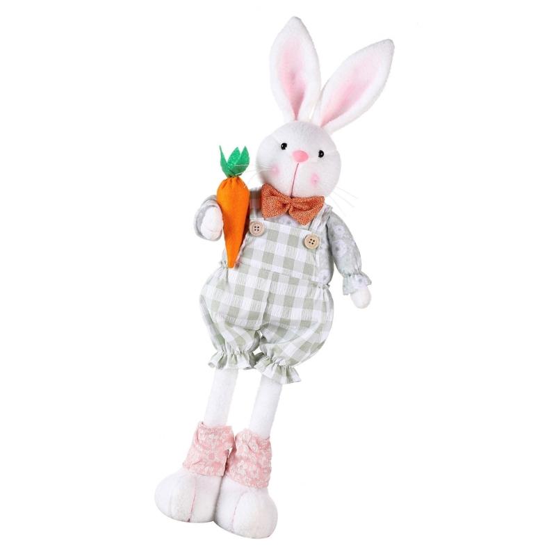 Spring Countrysides Rabbit Decoration Adjustable Long Legged Easter Rabbit House Accessories Office Desk Dropshipping