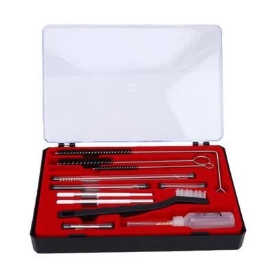 Spray Gun Cleaning Kit Nylon Brass Cleaner Brushes Needles Lubrication Bottle Airbrush Cleaning Kit for Maintenance