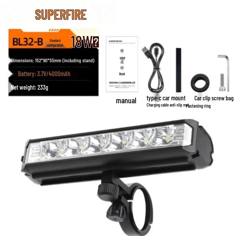 Shenhuo BL32-B USB Rechargeable Bicycle Headlight