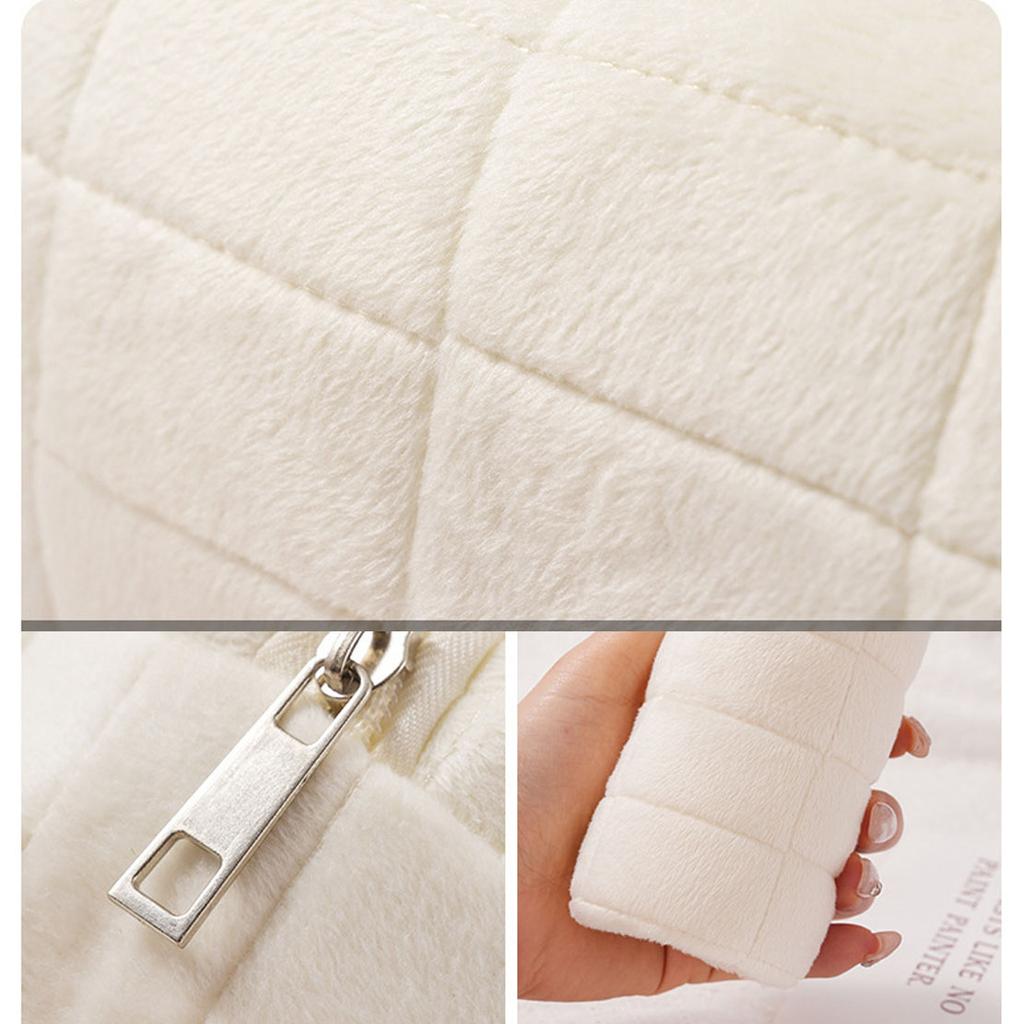Pillow Shaped Pencil Bag Cute Cosmetic Bag for School Girls Office Students