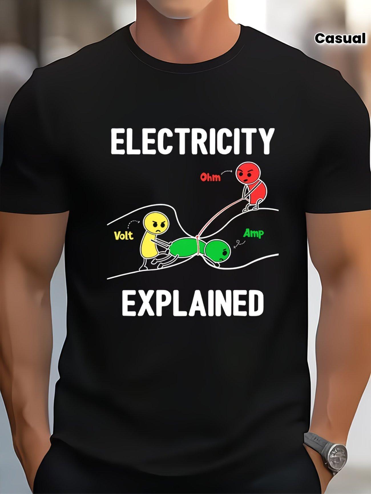 Men s Streetwear T-shirt | Platypus Print | Letter Graphic S