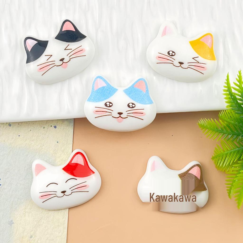 Cartoon Wild Cat Resin Accessories: DIY Hair Clip, Keychain, Phone Case, Magnet, Shoe Buckle Ornament
