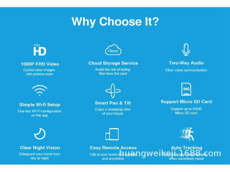 Minion Smart HD Wireless Home Security Camera with Night Vision, Pan-Tilt, and Two-Way Intercom