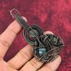 Labradorite Pendant Copper Wire Wrapped Pendant Handmade Jewelry Real Gemstone Pendant Guitar Pendant Antique Copper Jewelry Gifts For Wife