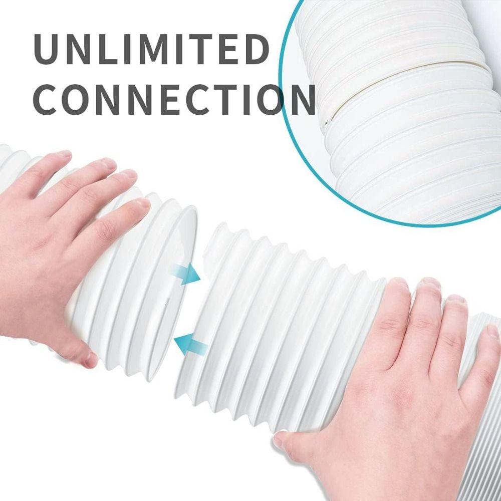 PVC Hose Vent Hose Flexible Hose Exhaust Hose Portable Ac Hose Connector Indoor Workplace