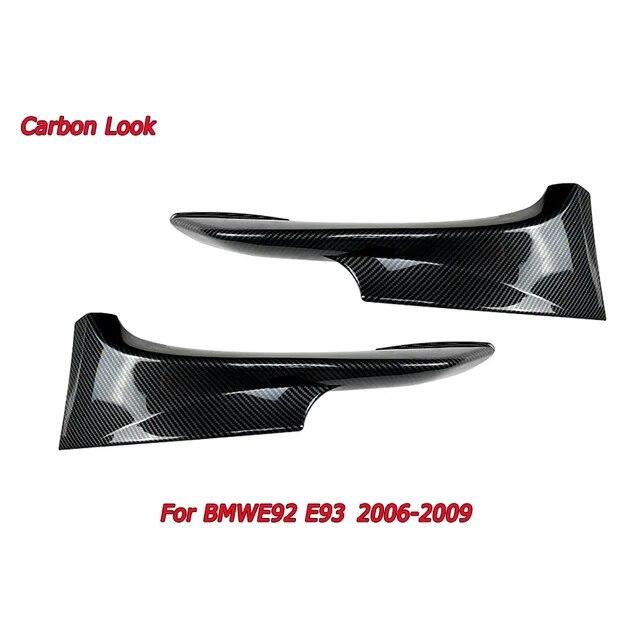 For BMW 3 Series E92 E93 M3 M-Tech Front Bumper Splitters Lip Spoiler 2006-2009 2010-2013 Splitter Exterior Tuning Gloss Black