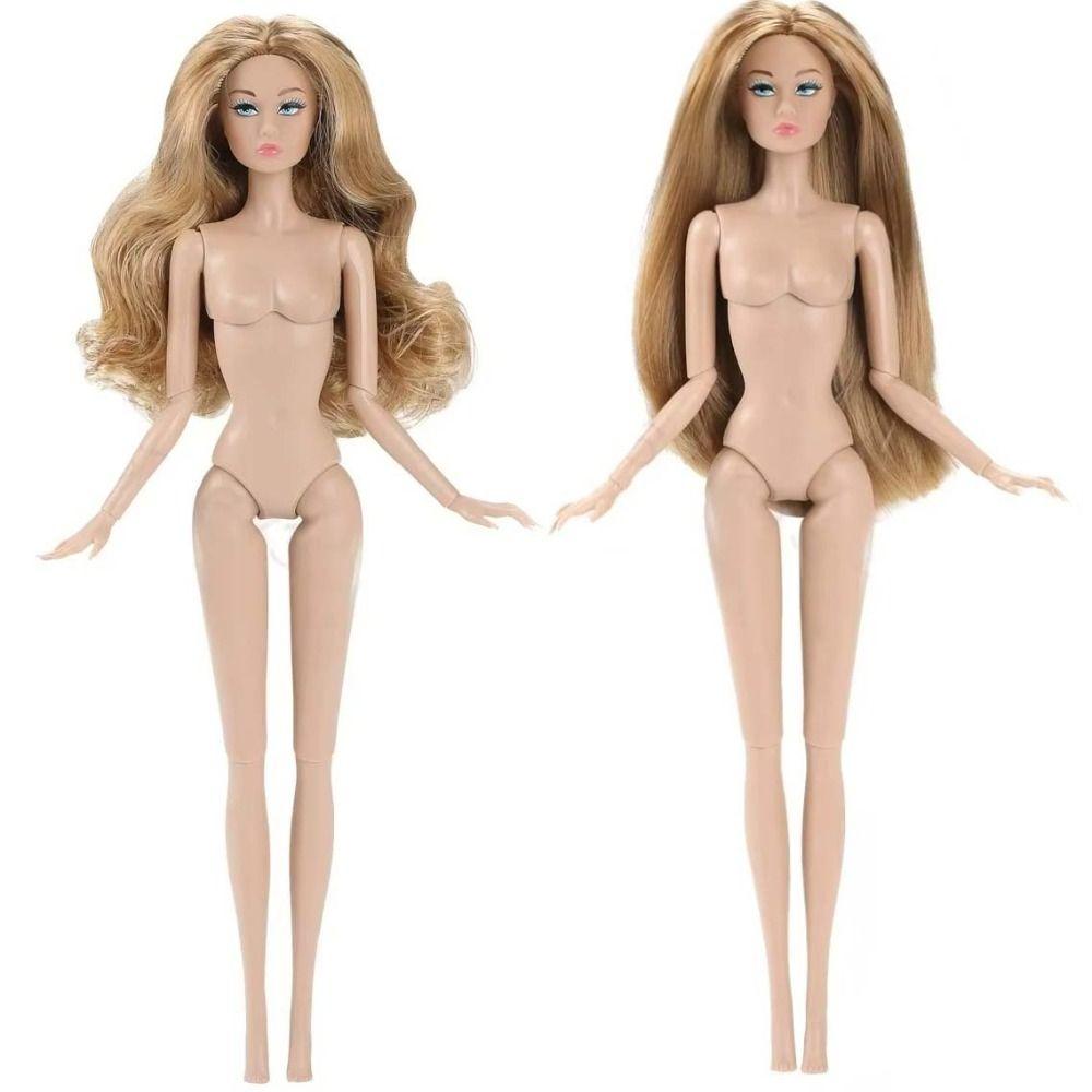 European Supermodel Nude Doll Dark Skin Action Figure Body Fashion 1/6 Doll Model  DIY Toys