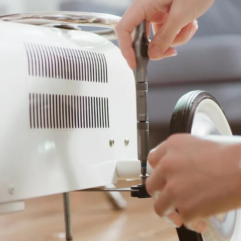 24-in-1 Ratchet Screwdriver Set, S2 Alloy Steel Magnetic Bits for Furniture Assembly, Electronics, Bicycle Repair DIY