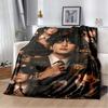 BTS Jungkook Black White Stage Collage Flannel Throw Blanket Soft Warm Sofa Bed Cover For Kpop ARMY Fans Bedroom Decor Gift