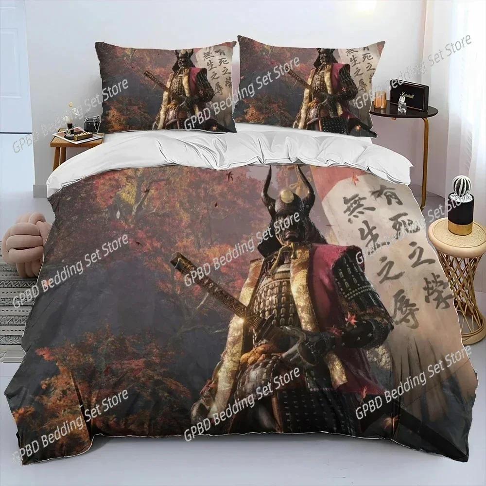 Comforter S-Sekiro Shadows Die Twice Game Bedding Set 3D Printed Suitable For Bedroom Kids Home Textile