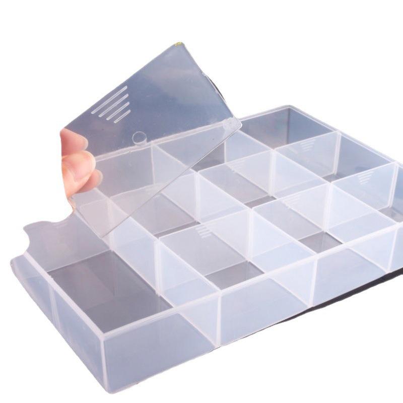 Thickened Nine-Grid Storage Box: Large Capacity, Impact & Corrosion Resistant, Open Compartment Design.