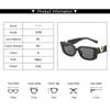 Retro Rectangle Sunglasses Women Brand Designer Vintage Small Frame Sun Glasses Ladies Classic Black Square Oculos De Sol