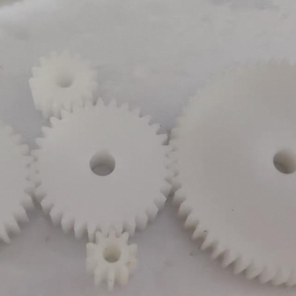 1M POM Kunststoff Zahnrad Flaches Rad Zahn 40 Zähne 6mm für DIY-Projekte Und Mechanische Anwendungen