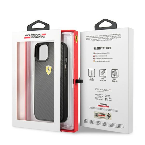 Ferrari Fehcp13Sfcabk Iphone 13 Mini5,4 Czarny/Black Hardcase On Track Real Carbon