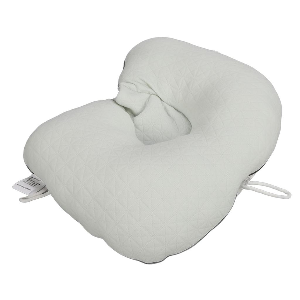 Baby Head Pillow U Shaped Soft Cozy Breathable Infant Neck Pillow with Drawstring for Home Travel