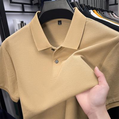 Pánské polo tričko s límečkem krátký rukáv ležérní límec tričko pánské