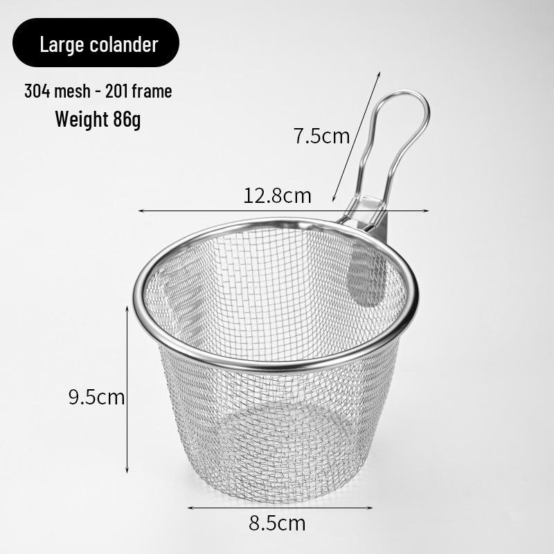 304 Stainless Steel Skimmer Hook & Sieve for Noodles, Mala Tang, and Fried Food