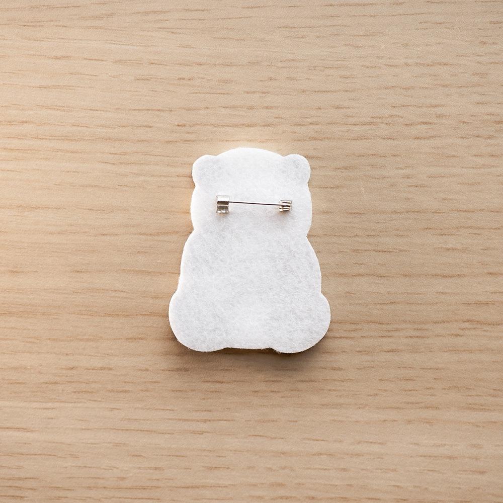 Cartoon Embroidery Panda Pin Exquisite Cloth Badge Creative Panda Brooch  Clothing Accessory