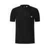 Explore Minimalist Stand Collar Sports Outdoor Cool Feeling Moisture Wicking Quick Dry Short Sleeve T-Shirt Men Tops Deep-Black A51M627101FBK