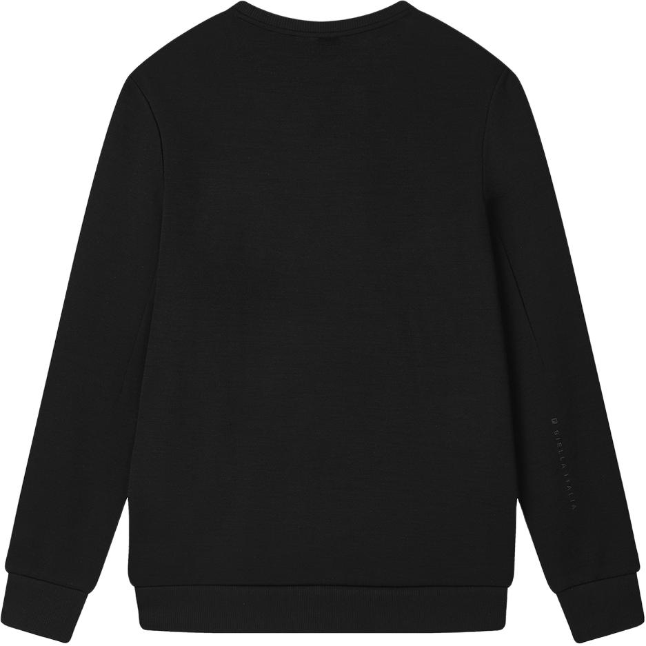 Fila Blue Series Business Round Neck Comfortable Long Sleeve Sweatshirt Men Sweatshirt Black F11M512207F-BK