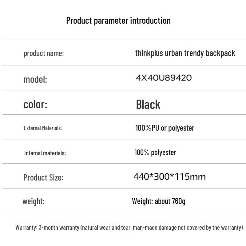 Lenovo Thinkplus 15.6-inch Laptop Backpack