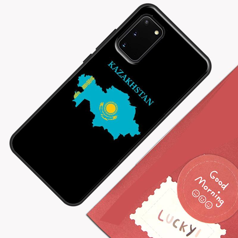Kazakhstan Flag Phone Case For Samsung Galaxy S25 S26 Ultra S20 S21 S22 S23 S24 Plus S9 S10 S25 FE Cover Shell