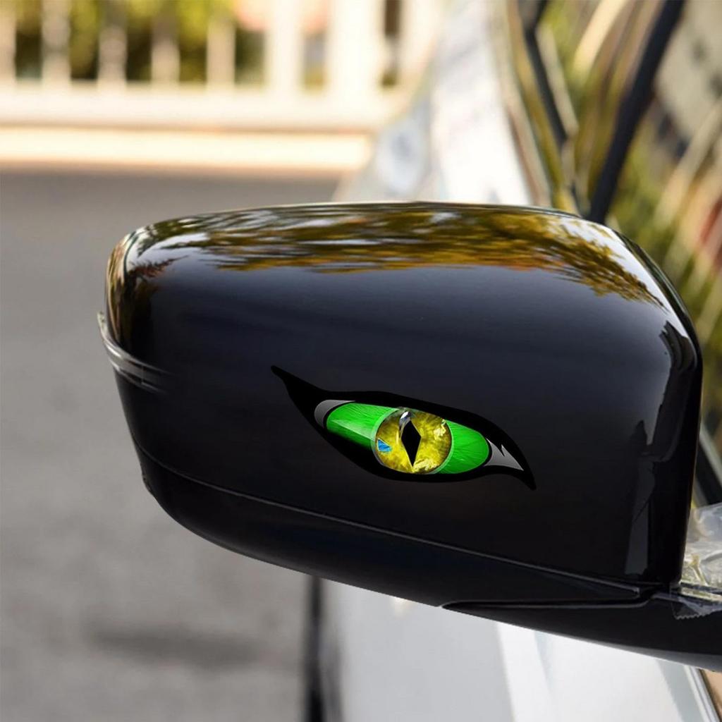 Cat Eye Decal, Car Scary Mirror Reflective Eye Decal, Scary Eyes for Car Side