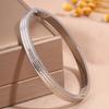 Hot-selling titanium steel bracelet, girls' high-end sense of fashion, popular light luxury in Europe and the United States, Gypsy star love diamond 