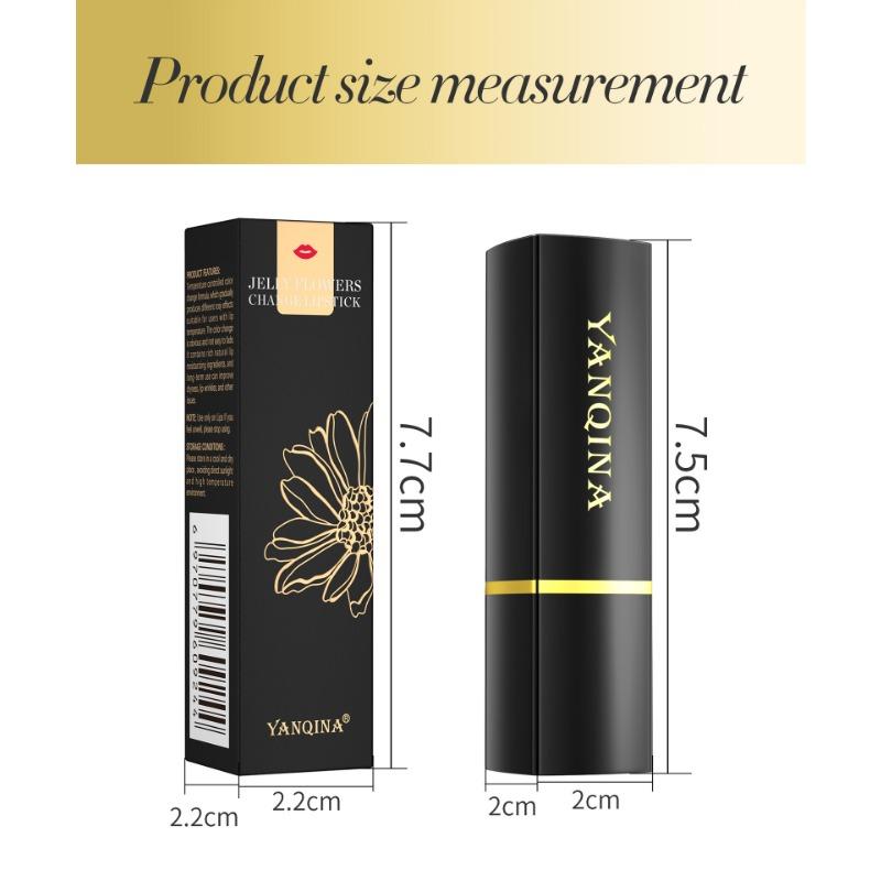 Flower Lipstick Clear Jelly Color-changing Gold Leaf Lipstick Warm Change Lipstick Non-stick Cup Non-fading Lip Gloss