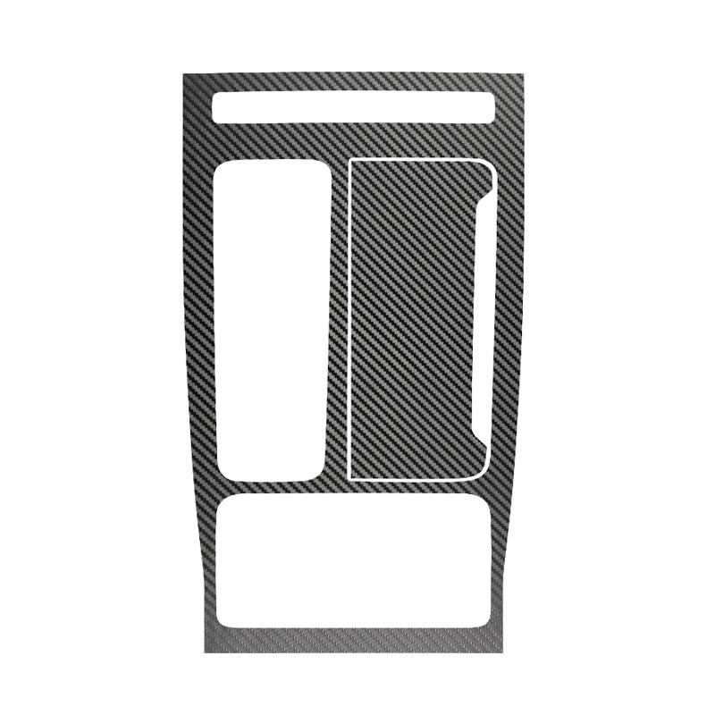 Auto-Innenaufkleber, für HONGQI H5 2023 2024, Auto-Schalttafel-Aufkleber, Getriebegehäuse-Schutzfolie, Kohlefaser, Schwarz, Autozubehör