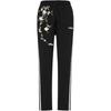 New Chinese Style Floral Embroidery Outdoor Versatile Side Stripe Vintage Knitted Sports Pants Unisex Pants Black DU0456(TEAM702-DU6)