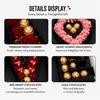 Leere Valentinstag LOVE Briefbox, Romantische befüllbare Geschenkbox, Schokoladen-Erdbeer-Süßigkeiten-Schmuck-Verpackungsbox für Geburtstag, Hochzeitsfeier