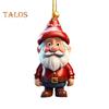 1 Pair Cartoon Figures Pendant Easy To Hang Acrylic Christmas Ornaments Colorful Reusable Hanging Pendant for Festive Home Decor Xmas Tree
